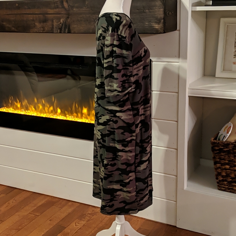 Bobbie Brooks Camouflage Dress - Green and Black - Picture 3 of 5